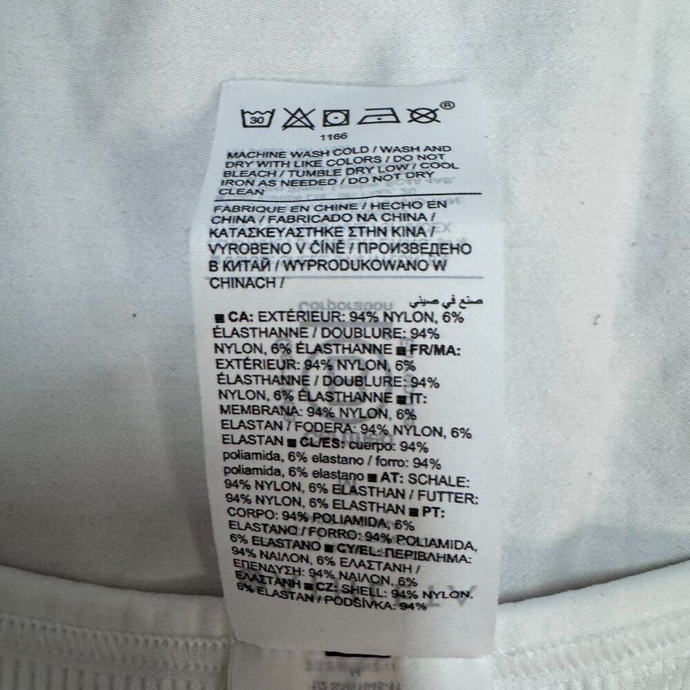 EUC Athleta White Ribbed Seamless Tank Top โ Size M - Picture 2 of 4